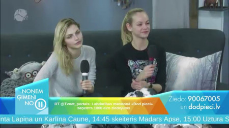 DodPieci 2015: modeles Ginta Lapiņa un Karlīna Caune